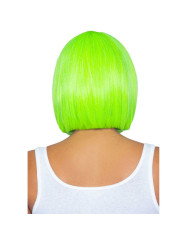 PELUCA BOB FLUORESCENTE VERDE NEON PARA FIESTAS Y EVENTOS DE LA MARCA LEG AVENUE ACCESSORIES