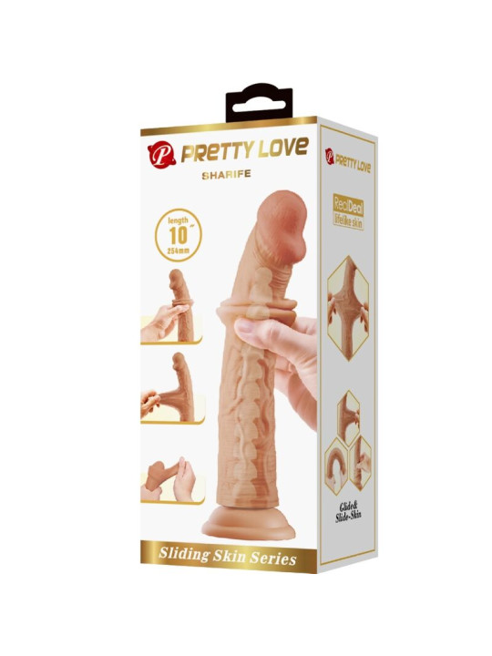 DILDO REALÍSTICO 25 CM CON VENTOSA - PRETTY LOVE SHARIFE DE LA MARCA PRETTY LOVE