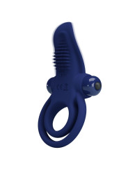 ANILLO VIBRADOR DOBLE AZUL PRETTY LOVE - 10 MODOS DE LA MARCA PRETTY LOVE MALE