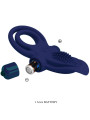 ANILLO VIBRADOR DOBLE AZUL PRETTY LOVE - 10 MODOS DE LA MARCA PRETTY LOVE MALE