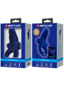 ANILLO VIBRADOR DOBLE AZUL PRETTY LOVE - 10 MODOS DE LA MARCA PRETTY LOVE MALE