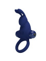 ANILLO VIBRADOR RABBIT 10 MODOS SILICONA AZUL PRETTY LOVE DE LA MARCA PRETTY LOVE MALE