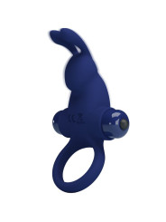 ANILLO VIBRADOR RABBIT 10 MODOS SILICONA AZUL PRETTY LOVE DE LA MARCA PRETTY LOVE MALE