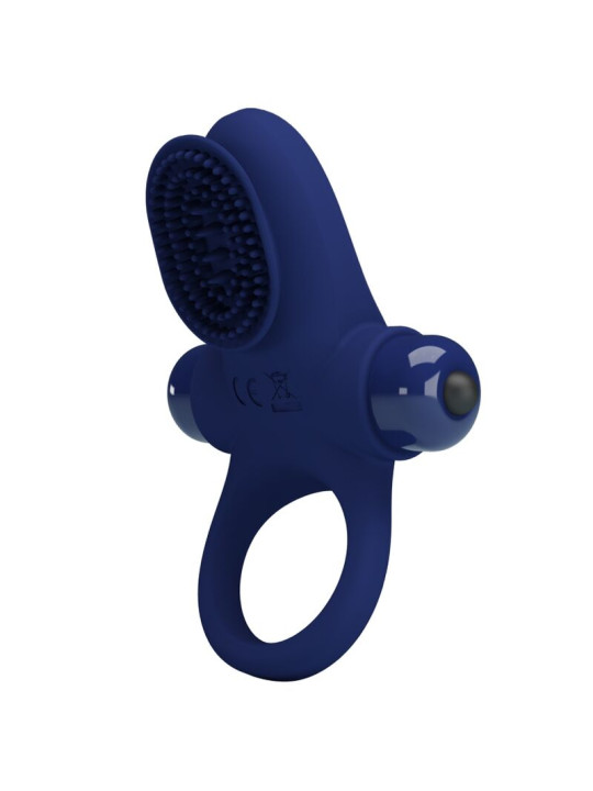 ANILLO VIBRADOR AZUL CON BOLA PARA ESTIMULACIÓN CLITORAL DE LA MARCA PRETTY LOVE MALE
