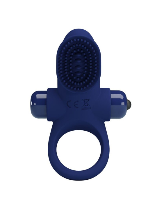 ANILLO VIBRADOR AZUL CON BOLA PARA ESTIMULACIÓN CLITORAL DE LA MARCA PRETTY LOVE MALE