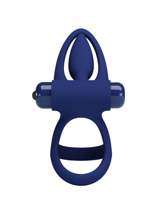 ANILLO VIBRADOR DOBLE ESTIMULACIÓN AZUL PRETTY LOVE DE LA MARCA PRETTY LOVE MALE