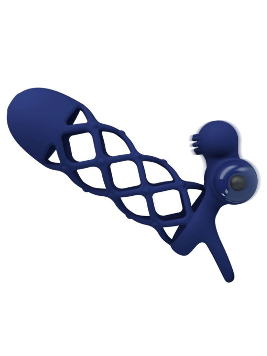 ANILLO VIBRADOR SILICONA 10 MODOS PRETTY LOVE AZUL DE LA MARCA PRETTY LOVE MALE