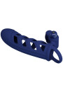 ANILLO VIBRADOR DE SILICONA AZUL CON 10 FUNCIONES PRETTY LOVE DE LA MARCA PRETTY LOVE MALE