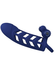 ANILLO VIBRADOR DE SILICONA AZUL CON 10 FUNCIONES PRETTY LOVE DE LA MARCA PRETTY LOVE MALE