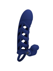 ANILLO VIBRADOR DE SILICONA AZUL CON 10 FUNCIONES PRETTY LOVE DE LA MARCA PRETTY LOVE MALE