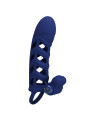 ANILLO VIBRADOR DE SILICONA AZUL CON 10 FUNCIONES PRETTY LOVE DE LA MARCA PRETTY LOVE MALE