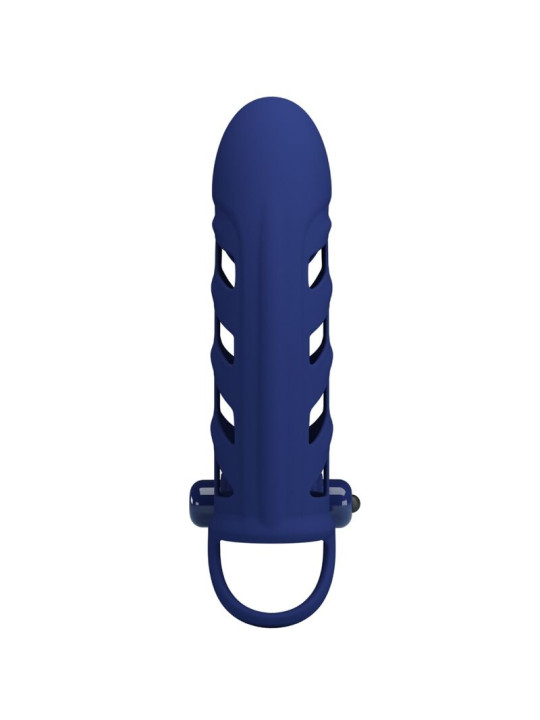 ANILLO VIBRADOR DE SILICONA AZUL CON 10 FUNCIONES PRETTY LOVE DE LA MARCA PRETTY LOVE MALE