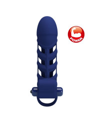 ANILLO VIBRADOR DE SILICONA AZUL CON 10 FUNCIONES PRETTY LOVE DE LA MARCA PRETTY LOVE MALE