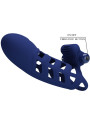ANILLO VIBRADOR DE SILICONA AZUL CON 10 FUNCIONES PRETTY LOVE DE LA MARCA PRETTY LOVE MALE