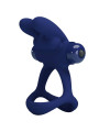 DOBLE ANILLO VIBRADOR RABBIT SILENCIOSO PRETTY LOVE AZUL DE LA MARCA PRETTY LOVE MALE