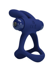 DOBLE ANILLO VIBRADOR RABBIT SILENCIOSO PRETTY LOVE AZUL DE LA MARCA PRETTY LOVE MALE