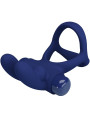 DOBLE ANILLO VIBRADOR RABBIT SILENCIOSO PRETTY LOVE AZUL DE LA MARCA PRETTY LOVE MALE