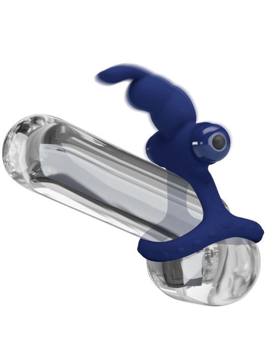 ANILLO VIBRADOR RABBIT DOBLE SILENCIOSO PRETTY LOVE AZUL DE LA MARCA PRETTY LOVE MALE