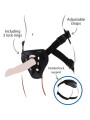 ARNÉS STRAP-ON AJUSTABLE CON ANILLOS Y BOLSA VIBRADORA DE LA MARCA GET REAL