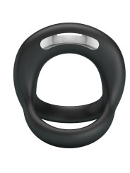 ANILLO VIBRADOR NEGRO ELLIOTT 10 MODOS SILICONA DE LA MARCA PRETTY LOVE