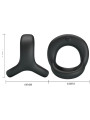 ANILLO VIBRADOR NEGRO ELLIOTT 10 MODOS SILICONA DE LA MARCA PRETTY LOVE