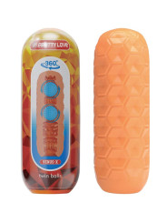 MASTURBADOR MASCULINO TWIN BALLS NARANJA PRETTY LOVE DE LA MARCA PRETTY LOVE FLIRTATION