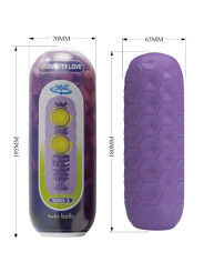 MASTURBADOR MASCULINO TWIN BALLS PRETTY LOVE MORADO DE LA MARCA PRETTY LOVE