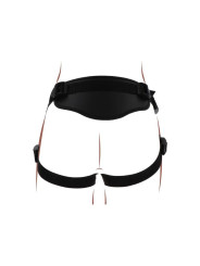 ARNÉS STRAP-ON AJUSTABLE CON ANILLOS Y BOLSA VIBRADORA DE LA MARCA GET REAL