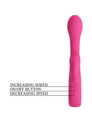 VIBRADOR RABBIT 12 MODOS SILICONA SUAVE ROSA PRETTY LOVE DE LA MARCA PRETTY LOVE FLIRTATION