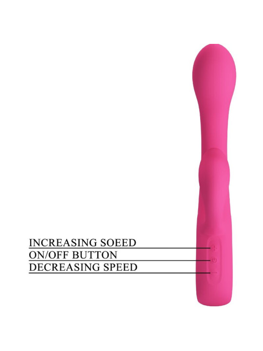 VIBRADOR RABBIT 12 MODOS SILICONA SUAVE ROSA PRETTY LOVE DE LA MARCA PRETTY LOVE FLIRTATION