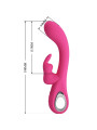 VIBRADOR RABBIT 12 MODOS SILENCIOSO PRETTY LOVE NOVAK DE LA MARCA PRETTY LOVE FLIRTATION