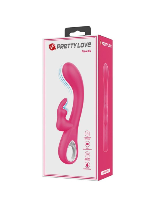 VIBRADOR RABBIT 12 MODOS SILENCIOSO PRETTY LOVE NOVAK DE LA MARCA PRETTY LOVE FLIRTATION