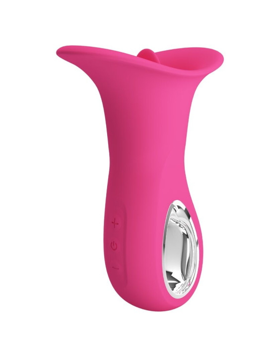 VIBRADOR ORAL LENGUA 12 VIBRACIONES PRETTY LOVE ROSA DE LA MARCA PRETTY LOVE FLIRTATION