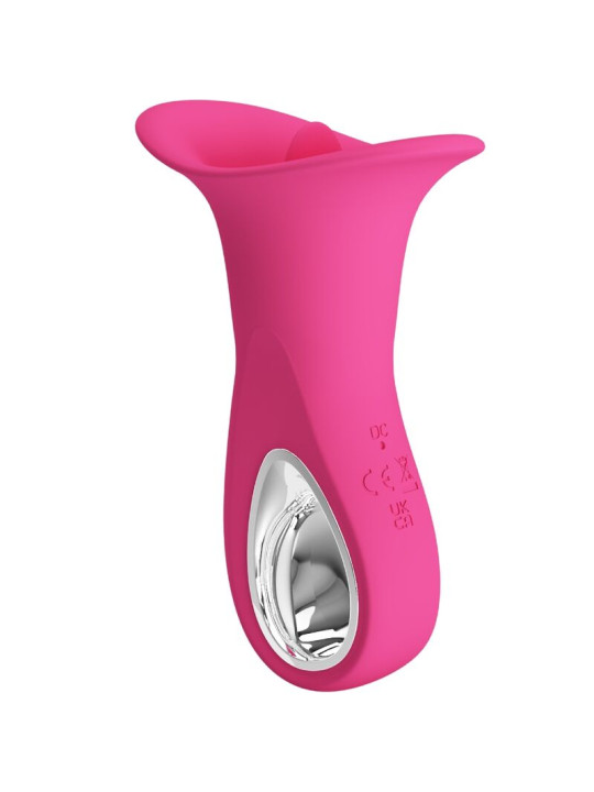 VIBRADOR ORAL LENGUA 12 VIBRACIONES PRETTY LOVE ROSA DE LA MARCA PRETTY LOVE FLIRTATION
