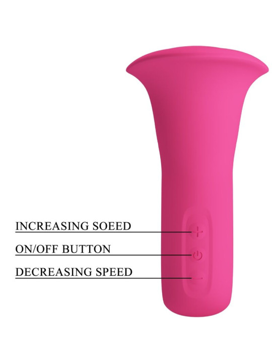 VIBRADOR ORAL LENGUA 12 VIBRACIONES PRETTY LOVE ROSA DE LA MARCA PRETTY LOVE FLIRTATION