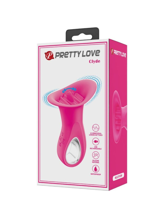 VIBRADOR ORAL LENGUA 12 VIBRACIONES PRETTY LOVE ROSA DE LA MARCA PRETTY LOVE FLIRTATION
