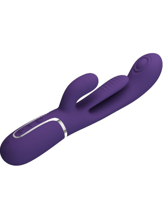 VIBRADOR RABBIT SHANIA 7 MODOS SILICONA SUAVE DE LA MARCA PRETTY LOVE