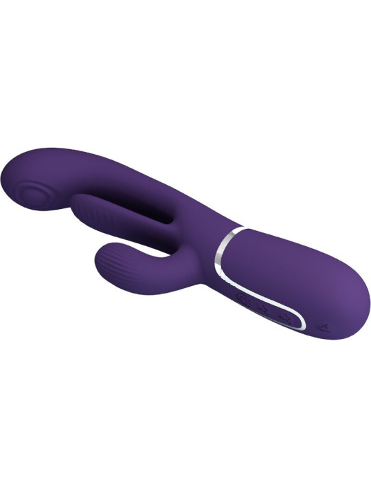 VIBRADOR RABBIT SHANIA 7 MODOS SILICONA SUAVE DE LA MARCA PRETTY LOVE