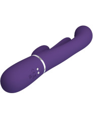 VIBRADOR RABBIT SHANIA 7 MODOS SILICONA SUAVE DE LA MARCA PRETTY LOVE