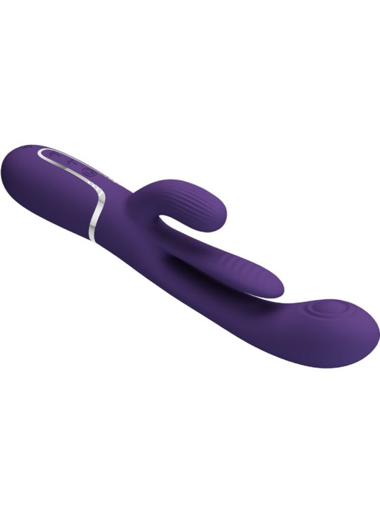VIBRADOR RABBIT SHANIA 7 MODOS SILICONA SUAVE DE LA MARCA PRETTY LOVE