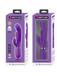 VIBRADOR RABBIT SHANIA 7 MODOS SILICONA SUAVE DE LA MARCA PRETTY LOVE