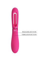 VIBRADOR PUNTO G LEXIE 7 MODOS SILICONA ROSA DE LA MARCA ROMANCE
