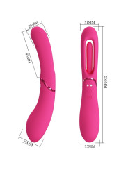 VIBRADOR PUNTO G LEXIE 7 MODOS SILICONA ROSA DE LA MARCA ROMANCE