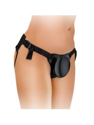 HARNES AJUSTABLE CON DILDO SILICONA 15 CM PRINCIPIANTES DE LA MARCA KING COCK