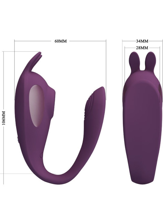 VIBRADOR APP CONTROL MORADO PRETTY LOVE SHEY 10 FUNCIONES DE LA MARCA PRETTY LOVE FLIRTATION