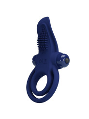 ANILLO VIBRADOR DOBLE AZUL PRETTY LOVE - 10 MODOS DE LA MARCA PRETTY LOVE MALE