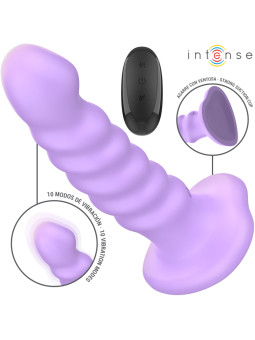 VIBRADOR BRENDA 10 VIBRACIONES CONTROL REMOTO MORADO DE LA MARCA INTENSE FUN
