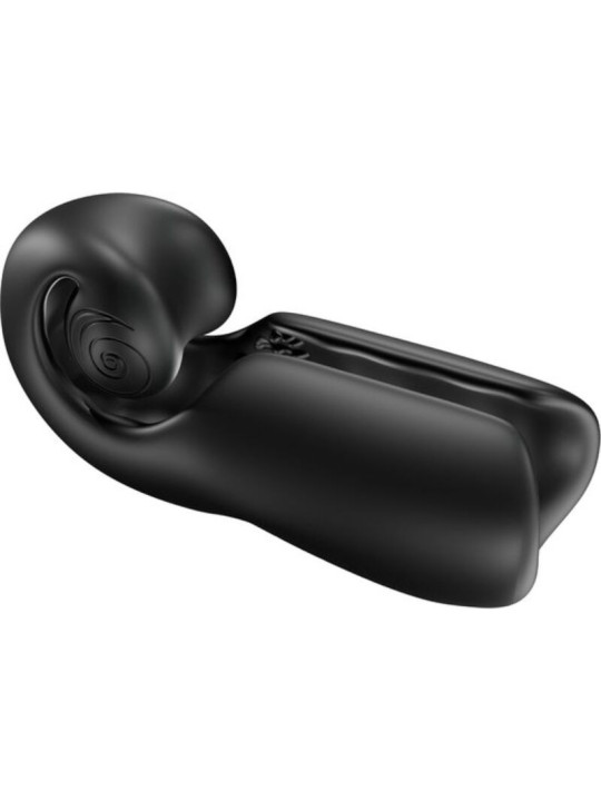 MASTURBADOR MASCULINO SNAIL VIBE EVO SLIDE N'ROLL NEGRO DE LA MARCA SNAIL VIBE