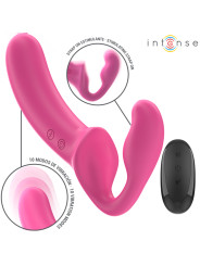 VIBRADOR DOBLE AMY 20 CM ROSA CONTROL REMOTO INTENSE DE LA MARCA INTENSE FUN