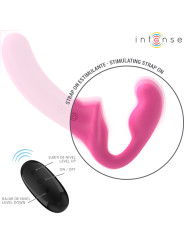 VIBRADOR DOBLE AMY 20 CM ROSA CONTROL REMOTO INTENSE DE LA MARCA INTENSE FUN